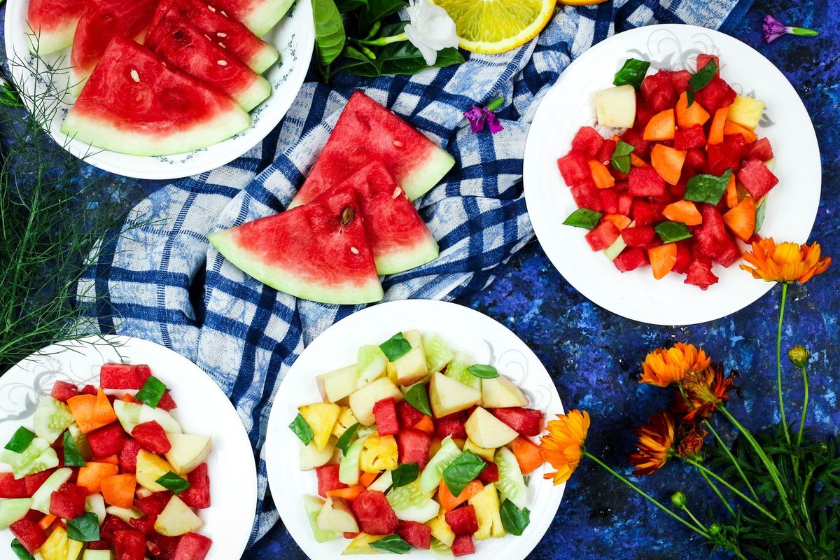 Assiette de fruits frais de saison