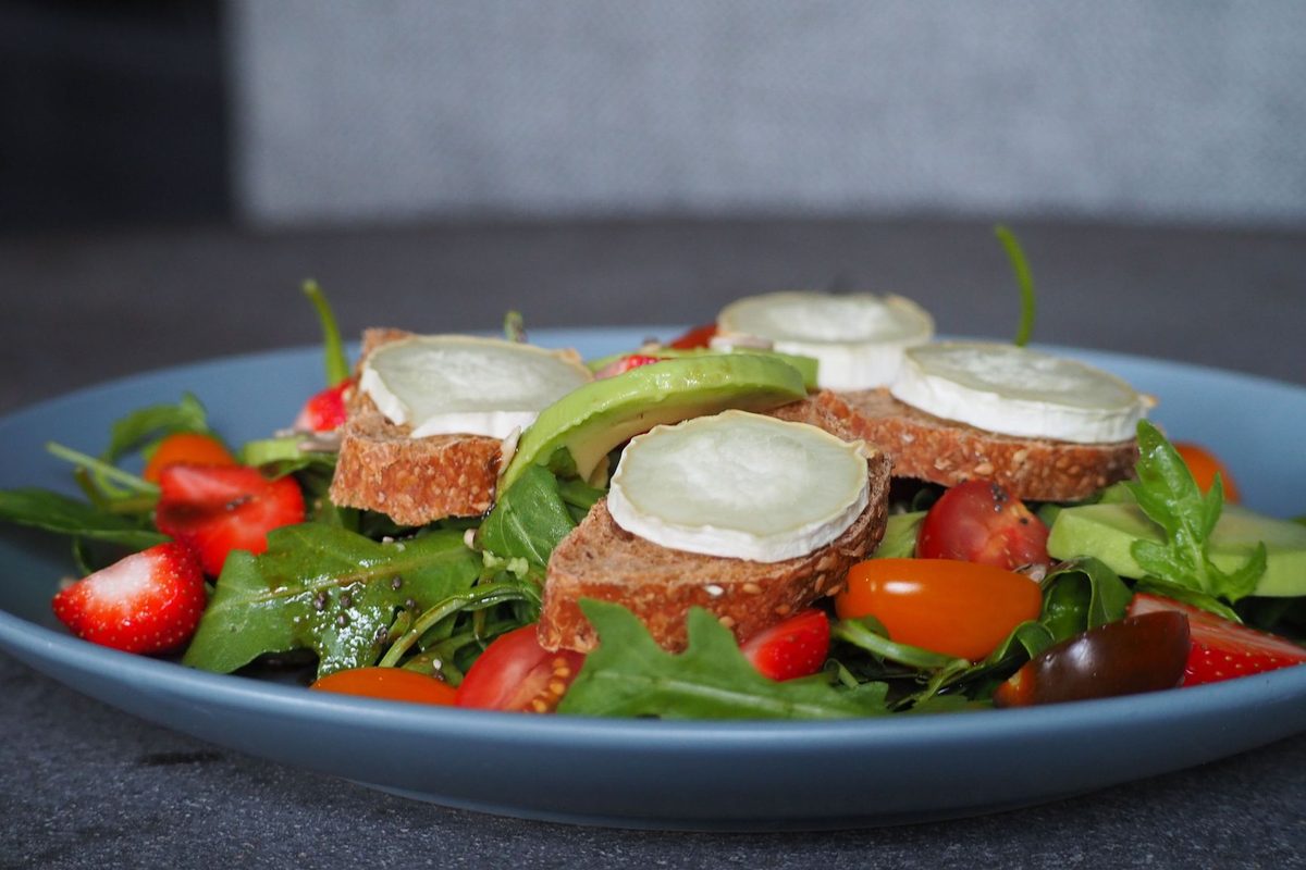 Salade de chèvre chaud au miel
