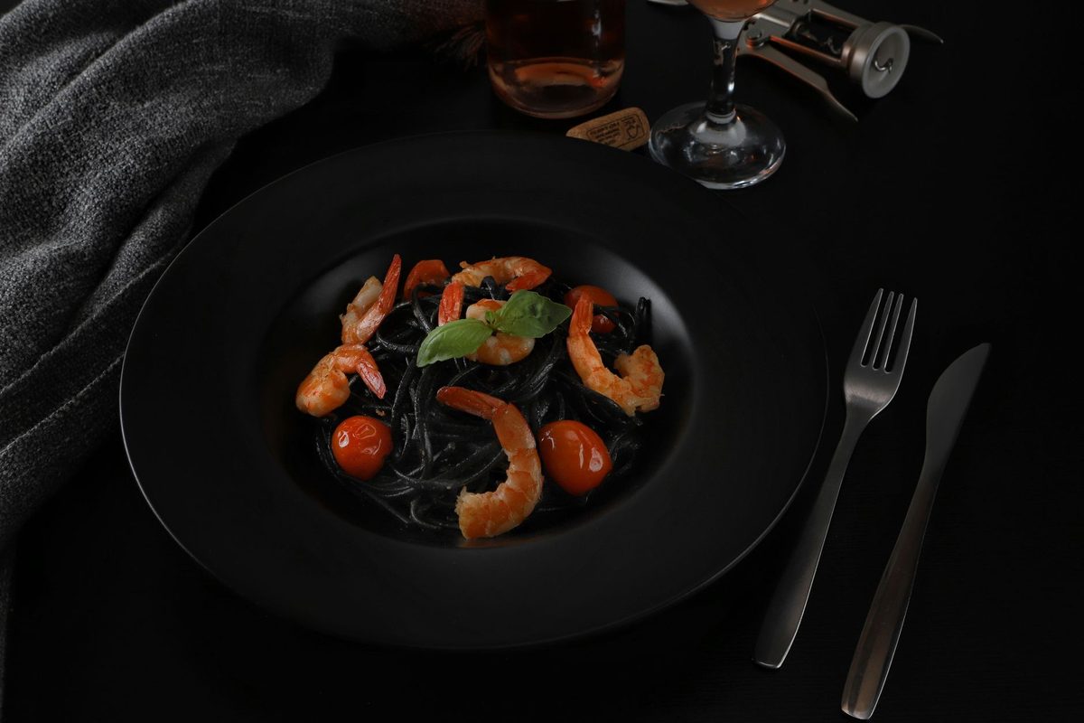 Spaghettis noirs aux fruits de mer