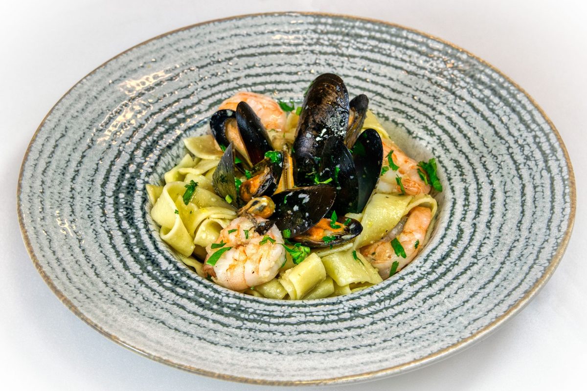 Tagliatelles aux fruits de mer